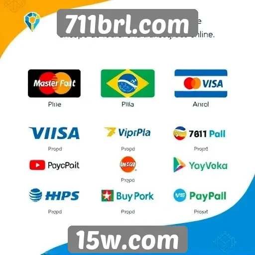 Exploração das opções de pagamento no 711brl.com